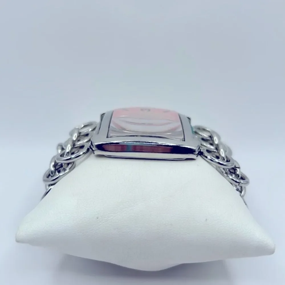 Working! Ladies Denacci Wide Chain Band Easy Read Watch